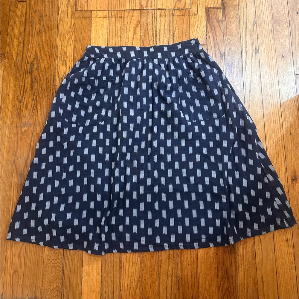 Blue and White Passion Lilie Skirt